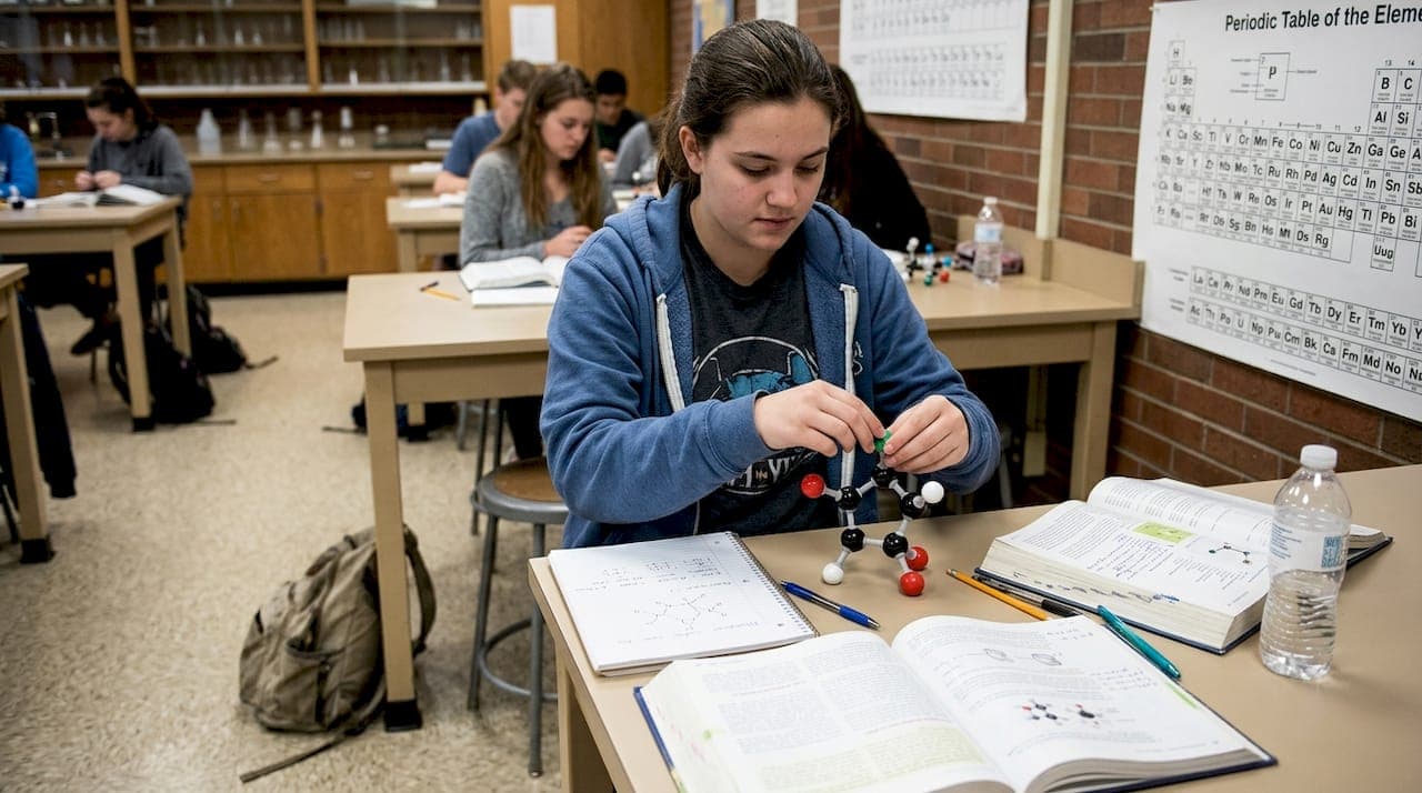 Molecular modeling step by step: high school chemistry guide